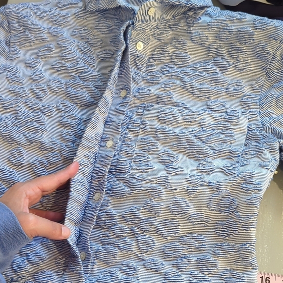 Shrimps‎ Henry Cloque Dress Blue size 6 - Picture 8 of 12